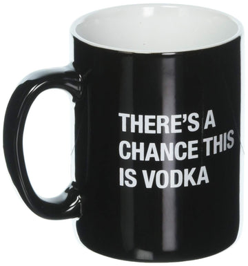 About Face Designs 186813 There's a Chance This Is Vodka Coffee Mug, 13.5 oz, Black