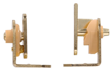 The Hillman Group 851593 Cafe Door Hinges, Brass Finish