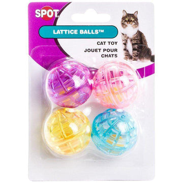 Lattice Plastic Balls with Bells - 4 pk
