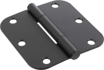 Hardware Essentials 854327 Smooth Corner Oil Rubbed Bronze Squeak-Proof Door Hinges 3-1/2" (9 Pack)