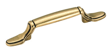 Amerock | Cabinet Pull | Regency Brass | 3 inch (76 mm) Center to Center | Everyday Heritage | 1 Pack | Drawer Pull | Drawer Handle | Cabinet Hardware