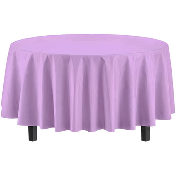 Vibrant Hydrangea Solid Plastic Tablecover (84") - Durable, Stylish & Easy-to-Clean, Perfect For Parties & Events - 1 Count