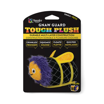 Spunky pup Tough Plush Neon Bee, Small