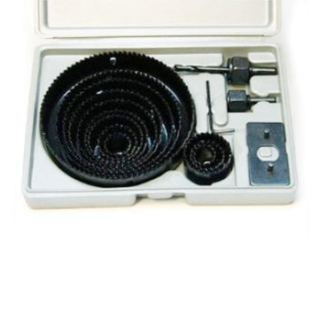 16 Pc Hole Saw Kit Sheet Metal Wood Steel Cutting Cutter Tool Case Door Lock !