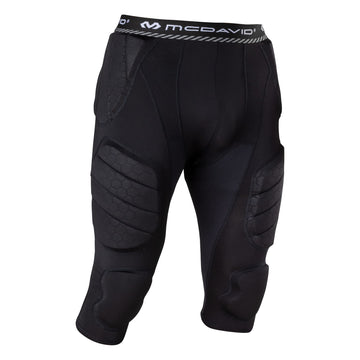 Mcdavid Mens Football Integrated 7 Pad ¾ Compression Tights, Protection for HIPS, Thighs, Tailbone & Knees, Adult