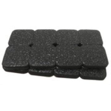 Shepherd Hardware 3615 1-Inch Surface Grip Adhesive Non Slip Square Pads, 16-Count , Black