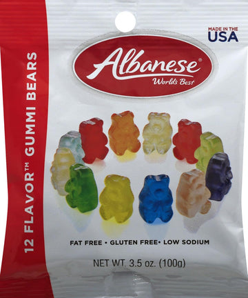 Albanese, 12 Flavor Gummi Bears, 3.5 Ounce