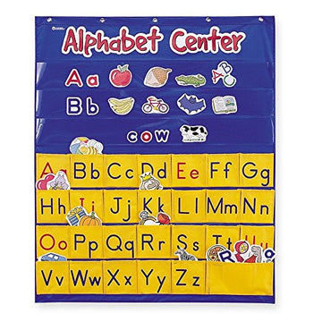 Learning Resources Alphabet Center Pocket Chart - Alphabet Learning Pocket Chart for Classroom, Letter Recognition for Preschoolers, Classroom ABC Wall Letters, Alphabets Wall, All About Letter Charts