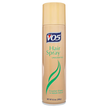 Alberto VO5 Crystal Clear Unscented Hair Spray - Volumizing Hair Spray for Styling - Frizz and Humidity Control - Clear Spray Formula - 8.5 oz