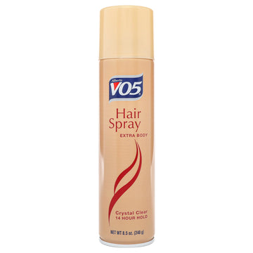 Alberto VO5 Crystal Clear Extra Body Hair Spray - Volumizing Hair Spray for Styling - Frizz and Humidity Control - Clear Spray Formula - 8.5 oz