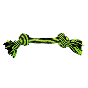 Jolly Pet Knot-N-Chew 2 Knot Green/Black Small/Medium