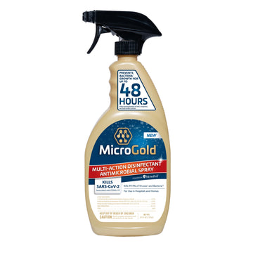 MicroGold Multi-Action Disinfectant Antimicrobial Spray Tested and Proven Effective to Kill the COVID-19 Virus, Kills 99.9% of Viruses and Bacteria, 24 Fluid Ounces, 1 Pack, Packaging May Vary