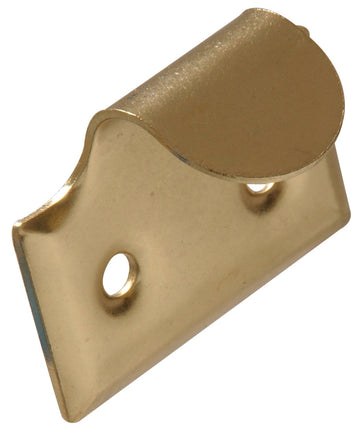 Hardware Essentials 852263 Sash Lift Hook 4", Steel with Brass Finish - 2 Pack