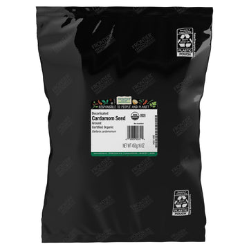 Frontier Cardamom Seed, Decorticated (no Pods), Powder Certified Organic, 16 Ounce Bag