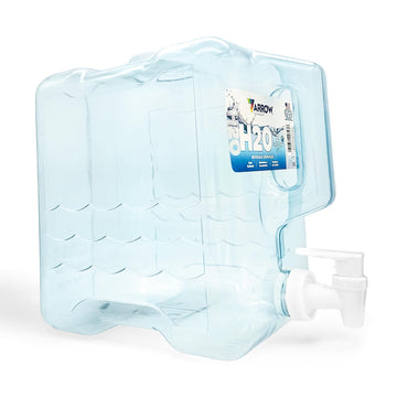 Arrow Home Products 2 Gallon Drink Dispenser for Fridge - Plastic Beverage Dispenser with Spigot for Easy Dispensing - BPA Free Plastic - Convenient Handle, Easy-Pour Spout