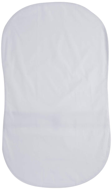 HALO BassiNest Fitted Sheet – 100% Cotton, Soft and Breathable Bassinet Sheet for Babies, 30” x 16” Pre-Shrunk Sheet, Solid White