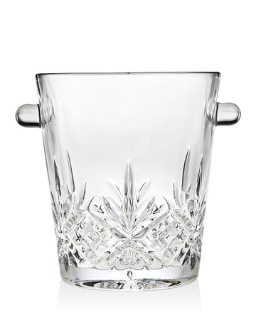 Godinger Ice Bucket, Glass Ice Holder for Bar & Entertaining, Dublin Collection, 5in