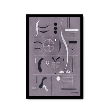 Chen Lin Wall Art Canvas Print Four Parts By Wassily Kandinsky Minimalist Painting Contemporary Wall Art Gray Abstract Art Print Bedroom Kitchen Office Home Wall Decor 8x12inch
