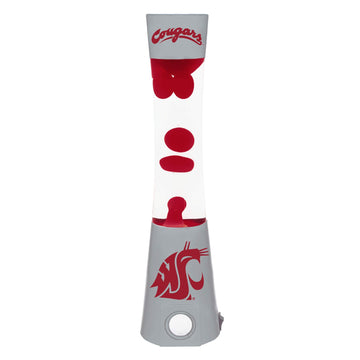 Sporticulture NCAA Washington State Cougars 16.5" Magma Lamp with Built-in Speaker & Standard Outlet Connection - Ideal Fan Gifts & Home or Office Decoration