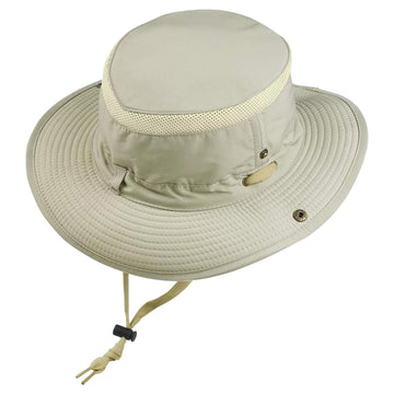 Glacier Glove Unisex Outback UPF 50+ Sun Hat | Breathable Cooling Lightweight Fishing Hat with Full Brim with Side Buttons, Adjustable Chin Strap & Velcro Pocket, L