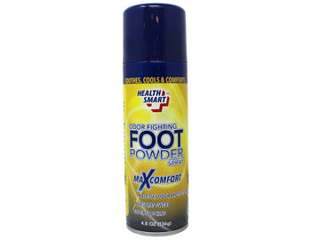 Health Smart Foot Powder Spray – Odor Control & Moisture Absorption, Maxcomfort, All Day Odor Protection – 4.8 oz