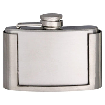 Top Shelf Flasks - Belt Buckle Mini Stainless Steel Flask | Alcohol Container Top and Bottom Polished with Magnet Fastened | liquor Flask Gifts for Men