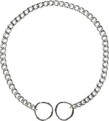 Hamilton Metal Slip Link Choke Chain Dog Collar, Fine 2.0mm x 18"