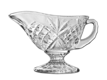Godinger Gravy Boat Thanksgiving Table Decor Red Holiday Decor, Clear