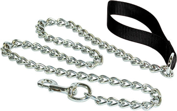 Hamilton 4' Extra Heavy Chain Dog Lead with Black Nylon Handle