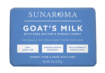 Sunaroma Goat's Milk W/ Shea Butter & Manuka Honey Soap (8 Ounce)