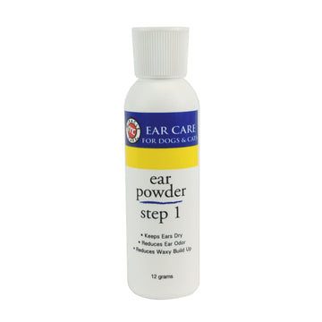 Miracle Care Ear Powder for Dogs and Cats, 12 Grams, Aids Hair Removal from Ear Canal, Keeps Ears Dry, Reduces Odor and Waxy Build Up