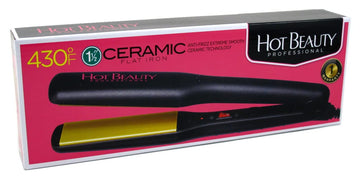 Kiss Products Hot Beauty Flat Iron, 1.5 Inch, 1 Pound