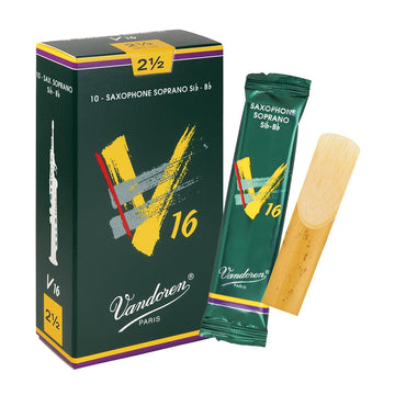 Vandoren SR7125 Soprano Sax V16 Reeds Strength 2.5; Box of 10