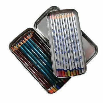 Derwent Pencil Tin, Removable Tray, 33 Count (2300582)