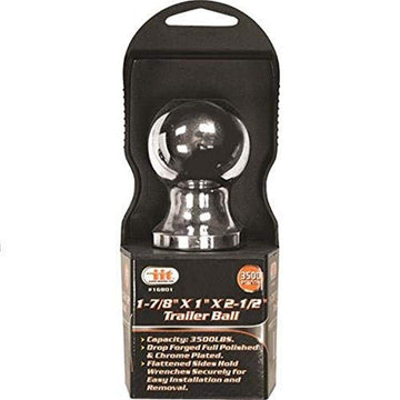 IIT 16801 1-7/8" x 1" Hitch Ball For Trailer Hitch Ball Mount Towing Tow,