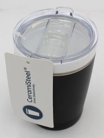 STAINLESS STEEL INSULATED TUMBLER MATTE BLACK 12oz.