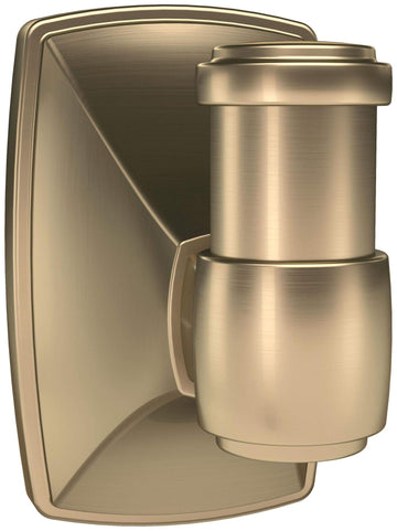 Clarendon Single Robe Hook in Golden Champagne