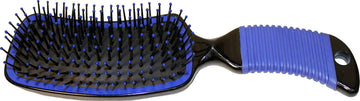 PARTRADE P Curved Handle Mane/Tail Brush Blue, 8 1/2" X 2 1/2", Model Number: 634801