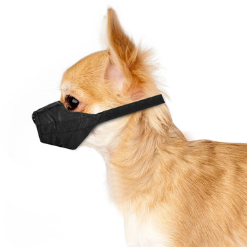 Weebo Pets Dog Muzzle for Small Dogs 5-15lbs (XX-Small) Soft Mesh Nylon Quick Fit Dog Muzzle - Small Breed Grooming Supplies