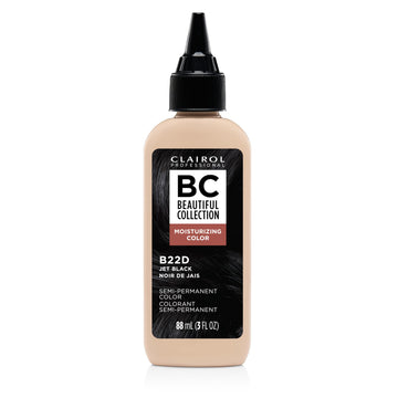 Clairol Professional Beautiful Collection Hair Color, 22D Jet Black, 3 Fl Oz - Packaging May Vary