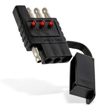 ABN Trailer Light Tester 4 Pin Trailer Plug Adapter - LED 4 Way Trailer Brake Light Tester for Inline Circuits