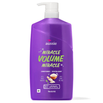 Aussie Miracle Volume with Plum & Bamboo, Paraben Free Conditioner, 26.2 fl oz