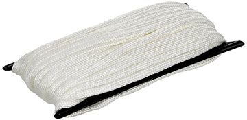 Coghlan's Poly Cord – 50 ft Light-Duty Camping Rope with Durable Polypropylene Shell,Reusable Spool for Outdoor and Recreational Use - White