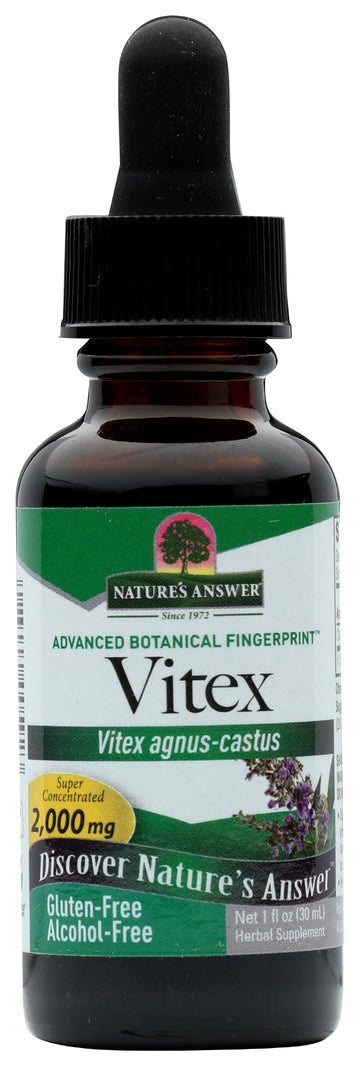 Nature's Answer Vitex Berry | Supports Healthy Female Hormonal Balance | Alcohol-Free, Gluten-Free, Kosher Certified & No Preservatives 1oz