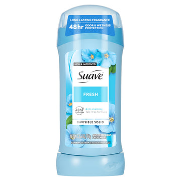 Suave Deodorant For Women, Fresh, Antiperspirant & Deodorant Stick 48-hour Odor and Wetness Protection for Women 2.6 oz