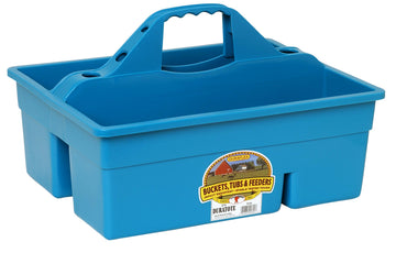Little Giant® Plastic DuraTote | Horse Grooming DuraTote | Durable Tote Box Organizer with Easy Grip Handle | Extra Thick Sidewalls | Teal