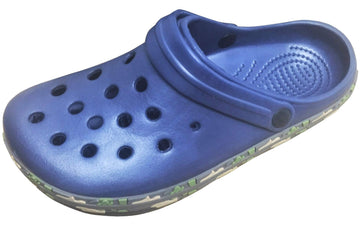 BRISA Camo Men's Clogs Slip on Shoes (Blue, Numeric_12)