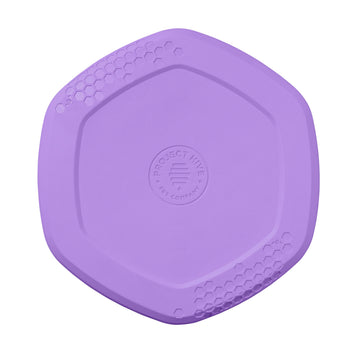 PROJECT HIVE ·PET COMPANY· Dog disc - Great for Fetch - Includes a Lick mat on Back - Floats in Water, Smooth Glide - Made in The USA (Calming Lavender)