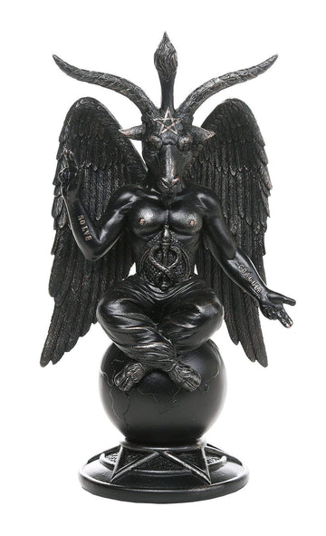 Pacific Giftware Baphomet Horned Sabbatic Goat Solve et Coagula Statue 10 Inch Tall