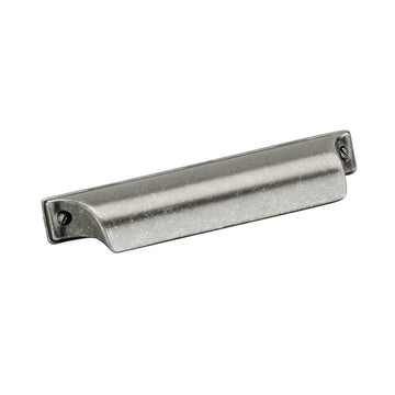 Amerock | Kitchen Cabinet Cup Pull | Antique Iron | 3-3/4 in (96 mm) Center-to-Center | Jolene | 1 Pack | Furniture Hardware | Cabinet Handle | Bathroom Drawer Pull